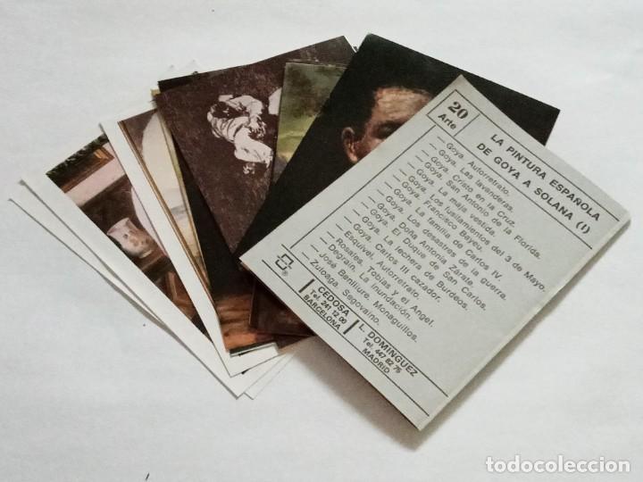 Coleccionismo cromos antiguos: CROMOS CEDOSA. SERIE COMPLETA ARTE 20. LA PINTURA ESPA&Ntilde;OLA DE GOYA A SOLANA (I). VER