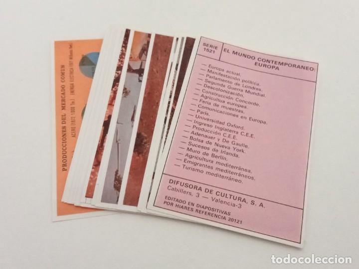 Colecionismo Cromos antigos: CROMOS DIFUSORA DE CULTURA. SERIE COMPLETA N&ordm; 1521. EL MUNDO CONTEMPORANEO: EUROPA. VER