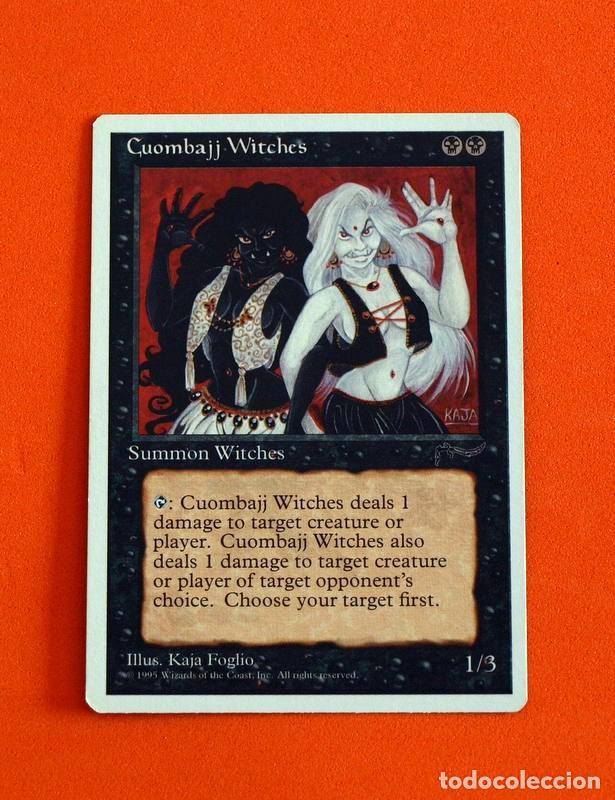 Coleccionismo cromos antiguos: Magic The Gathering - Cuombajj Witches, Summon Wtches - Deckmaster 1995 - Foto 1