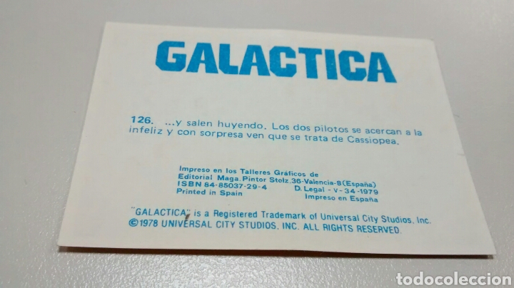 Coleccionismo cromos antiguos: GALACTICA, MAGA, CROMO 126 - Foto 2