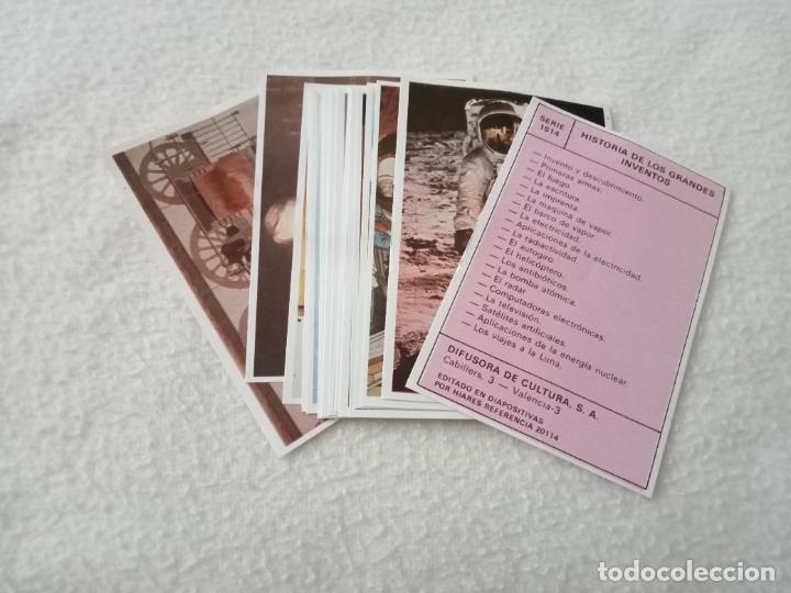 Colecionismo Cromos antigos: CROMOS DIFUSORA DE CULTURA. SERIE COMPLETA N&ordm; 1514. HISTORIA DE LOS GRANDES INVENTOS. VER