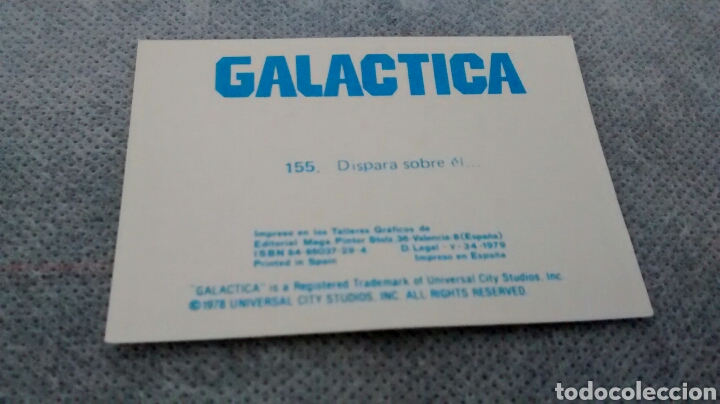 Coleccionismo cromos antiguos: GALACTICA, MAGA, CROMO 155 (A2) - Foto 2