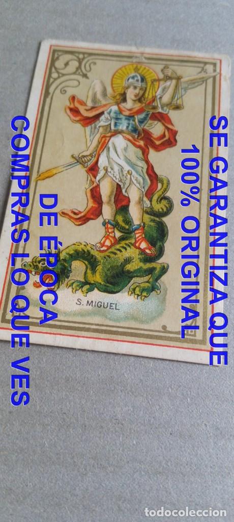 Coleccionismo Cromos antiguos: CHOCOLATES LA ESPA&Ntilde;A SAN MIGUEL CROMO 8X5 ESTAMPA RECORDATORIO F08