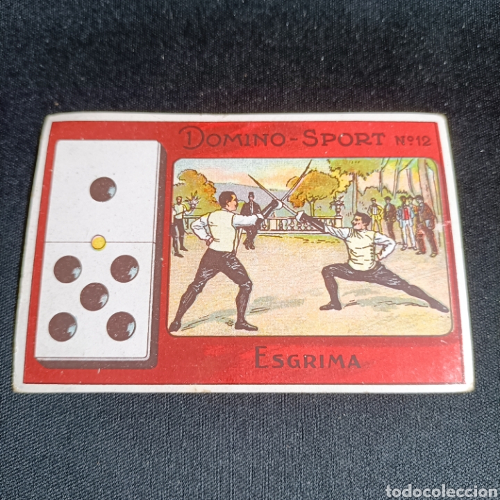 Coleccionismo Cromos antiguos: (HPM.7) CROMO ANTIGUO. DOMINO-SPORT. N&deg;12 ESGRIMA