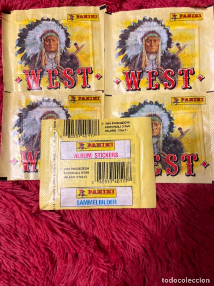 Coleccionismo cromos antiguos: 5 SOBRES SIN ABRIR WEST PANINI 1993 - Foto 1