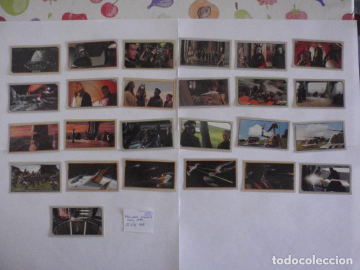 Coleccionismo Cromos antiguos: LOTE 25 cromos stickers diferentes colecci&oacute;n STAR WARS - EPISODIO I. Merlin a&ntilde;o 1999