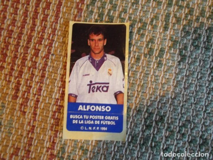 Coleccionismo Cromos antiguos: CROMO CHICLE ALFONSO REAL MADRID