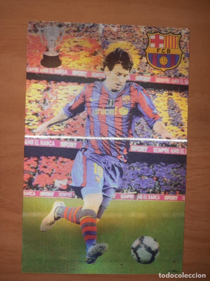 Coleccionismo cromos antiguos: FOTOFRAF&Iacute;A MESSI 3D - LOS CRACKS DEL BARCA EN 3D - 13X20 - EFECTO TRIDIMENSIONAL - Foto 1