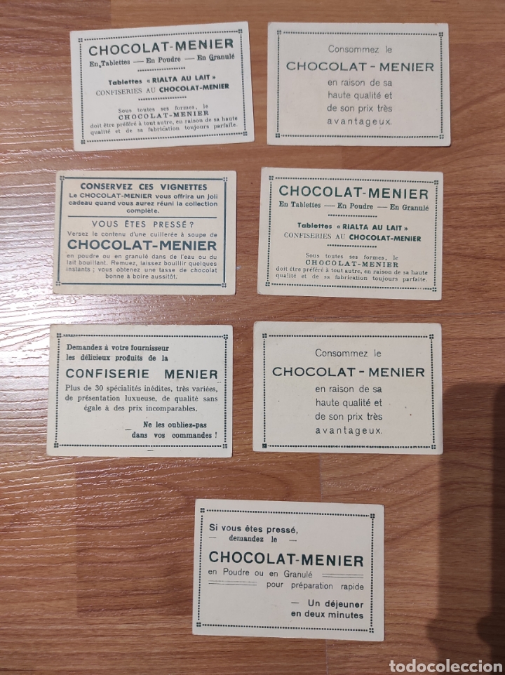 Coleccionismo cromos antiguos: Chocolate menier - distintos cromos - Foto 3