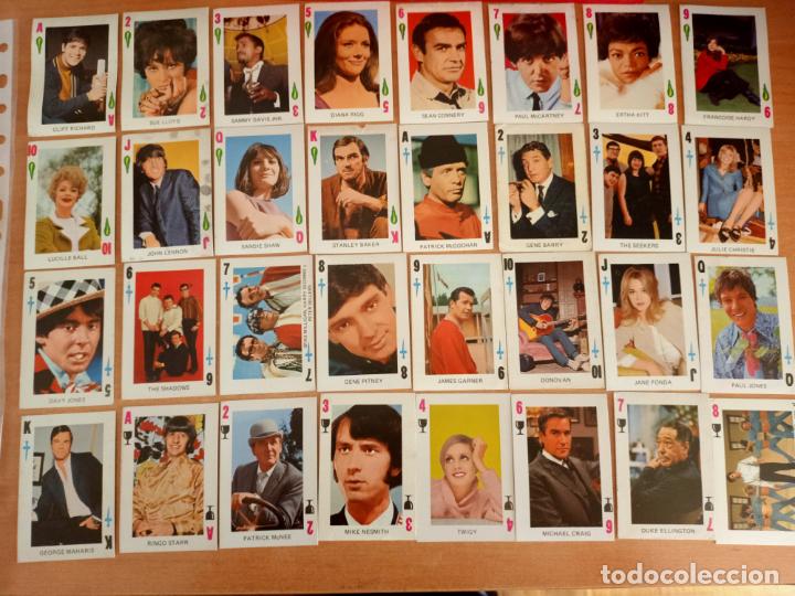 Coleccionismo Cromos antiguos: BARAJA FHER 1968 CANTANTES Y ARTISTAS.BEATLES, PRESLEY.... COMPLETA. 54 CARTAS. EXCELENTE ESTADO.