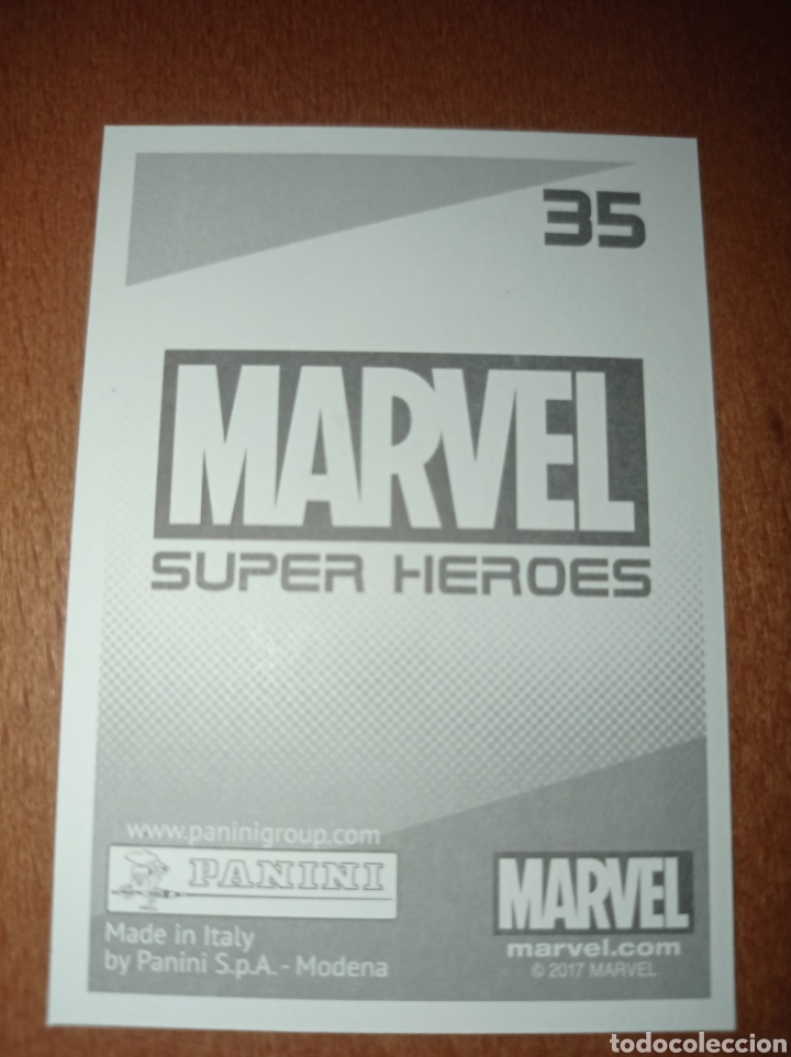 Coleccionismo cromos antiguos: Marvel Super H&eacute;roes n&deg;35 Panini - Foto 2
