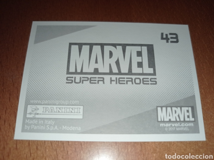 Coleccionismo cromos antiguos: Marvel Super H&eacute;roes n&deg;43 Panini - Foto 2