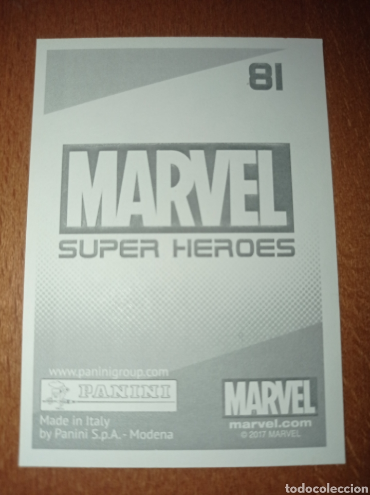 Coleccionismo cromos antiguos: Marvel Super H&eacute;roes n&deg;81 Panini - Foto 2