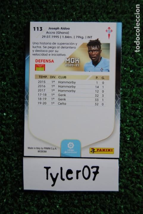 Coleccionismo cromos antiguos: N&ordm; 113 Aidoo - Celta - Megacracks 20-21 - Foto 2