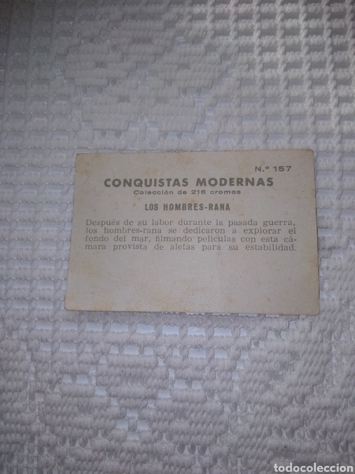 Coleccionismo cromos antiguos: CROMO CONQUISTAS MODERNAS. N&Uacute;MERO 157 - Foto 2
