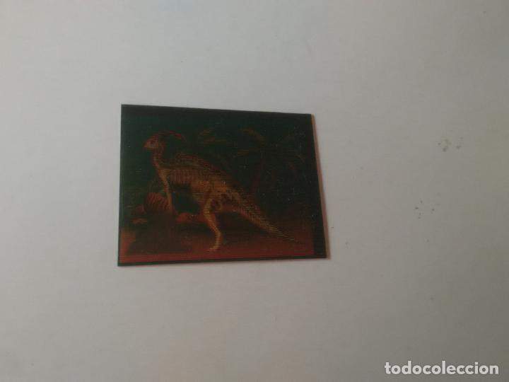 Coleccionismo cromos antiguos: Antiguo cromo HOLOGRAFICO 3d de jurassic park el mundo perdido PARQUE JURASICO de bollycao (a&ntilde;os 90)