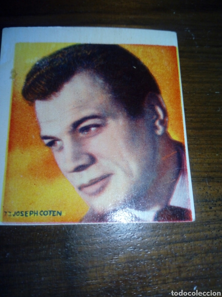 Coleccionismo cromos antiguos: Cromo tema cine del actor JOSEPH COTEN - Foto 1