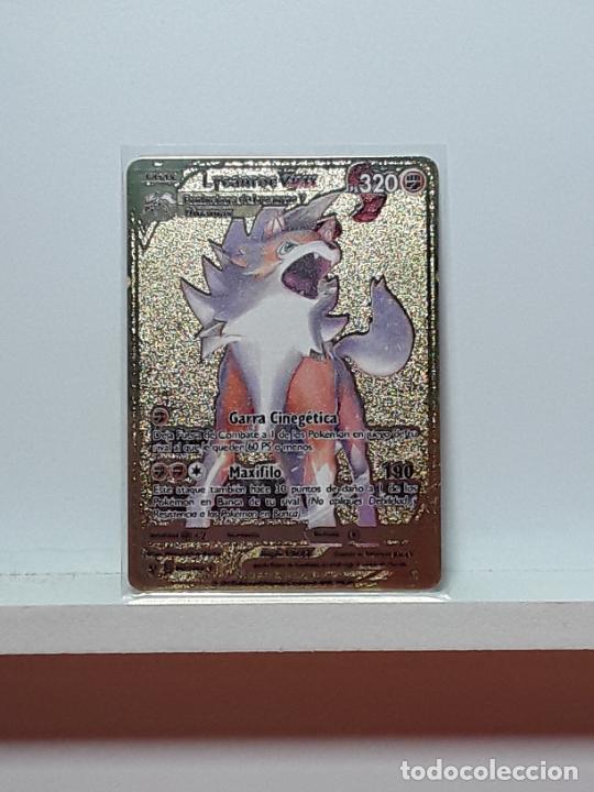 Generic carte Pokémon Gold Metal VMAX Lycanroc 320 à prix pas cher