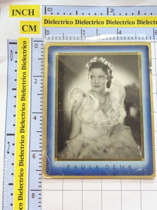 Sammeln alte Sammelbilder: ANTIGUO CROMO CINE ESTRELLAS CIGARROS ZUBAN 6 BUNTE FILMBILDER ALEMANIA. 14 PAULA DENK