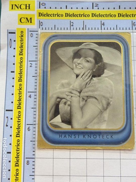 Collectionnisme Cartes &agrave; collectionner anciennes: ANTIGUO CROMO CINE ESTRELLAS CIGARROS ZUBAN 6 BUNTE FILMBILDER ALEMANIA. 28 HANSI KNOTECK