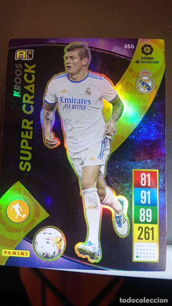 Coleccionismo Cromos antiguos: ADRENALYN XL KROOS 455 S&Uacute;PER CRACK 455 REAL MADRID CROMO LIGA 21 22 2021 2022 PANINI