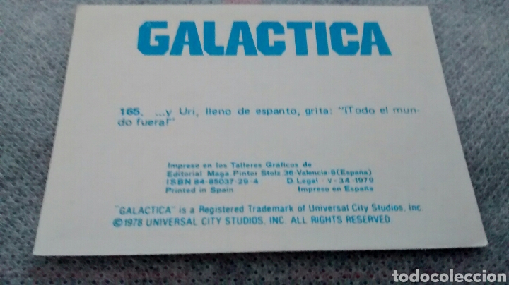 Coleccionismo cromos antiguos: GALACTICA, MAGA, CROMO 165 (A1) - Foto 2