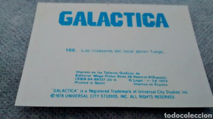 Coleccionismo cromos antiguos: GALACTICA, MAGA, CROMO 169 (A2) - Foto 2
