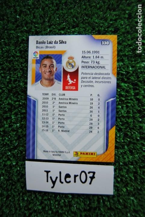 Coleccionismo cromos antiguos: 330 Danilo Real Madrid MEGACRACKS 16-17 - Foto 2