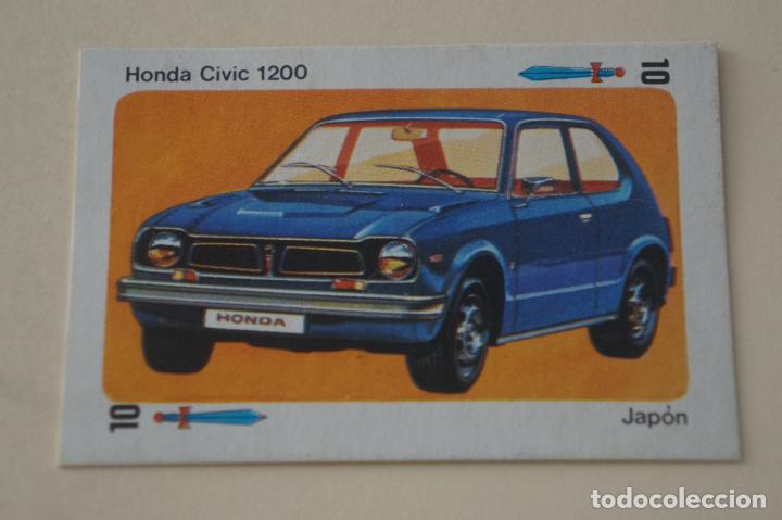 Coleccionismo cromos antiguos: CROMO DE COCHES Y MOTOS HONDA CIVIC DESPEGADO A&Ntilde;O 1976 DEL ALBUM TELE MOTOR DE ESTE