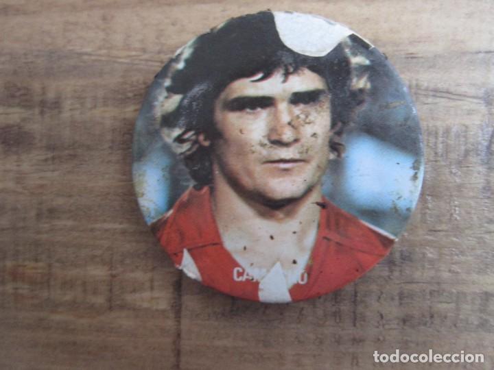 Coleccionismo cromos antiguos: CHAPA PIN BROCHE CAMACHO SELECCION ESPA&Ntilde;OLA MUNDIAL 1982 REAL MADRID espa&ntilde;a