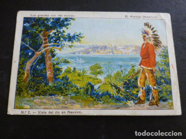 Colecionismo Cromos antigos: RIO MISSISIPI AMERICA CROMO PUBLICIDAD JARABE ORIVE BILBAO