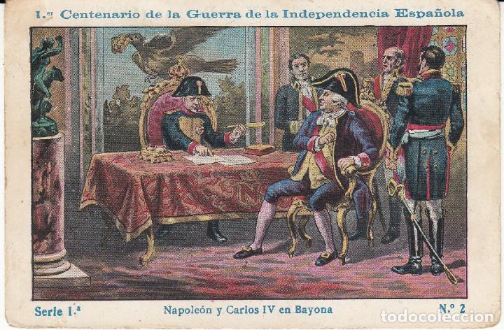 Coleccionismo Cromos antiguos: CROMO CENTENARIO GUERRA INDEPENDENCIA -CHOC.BOIX -SERIE 1 NUMS.DISPONIBLES 2 - 3 - 4 -5 - 6 - 7 - 8