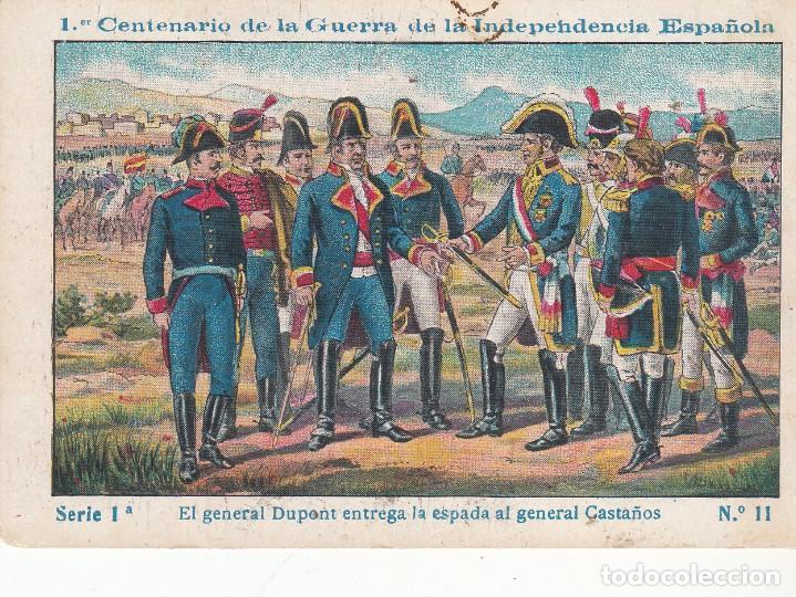 Coleccionismo cromos antiguos: CROMO CENTENARIO GUERRA INDEPENDENCIA -CHOC.BOIX -SERIE 1 NUM . 11