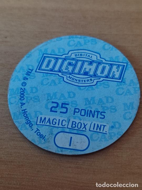 Coleccionismo cromos antiguos: DIGIMON MAGIC BOX INT 2000 TAZO N&ordm; 1 LOGO DIGIMON - Foto 2