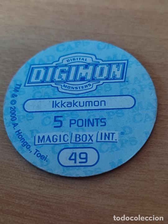 Coleccionismo cromos antiguos: DIGIMON MAGIC BOX INT 2000 TAZO N&ordm; 49 IKKAKUMON - Foto 2