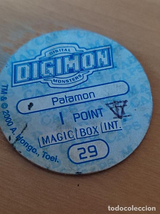 Coleccionismo cromos antiguos: DIGIMON MAGIC BOX INT 2000 TAZO N&ordm; 29 PALAMON SOBADO - Foto 2