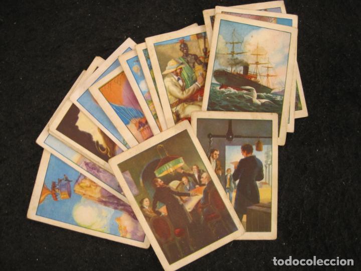 Coleccionismo cromos antiguos: CINCO SEMANAS EN GLOBO-COLECCION COMPLETA 20 CROMOS-CHOCOLATES ORTHI PIERA-VER FOTOS-(CR-3024)