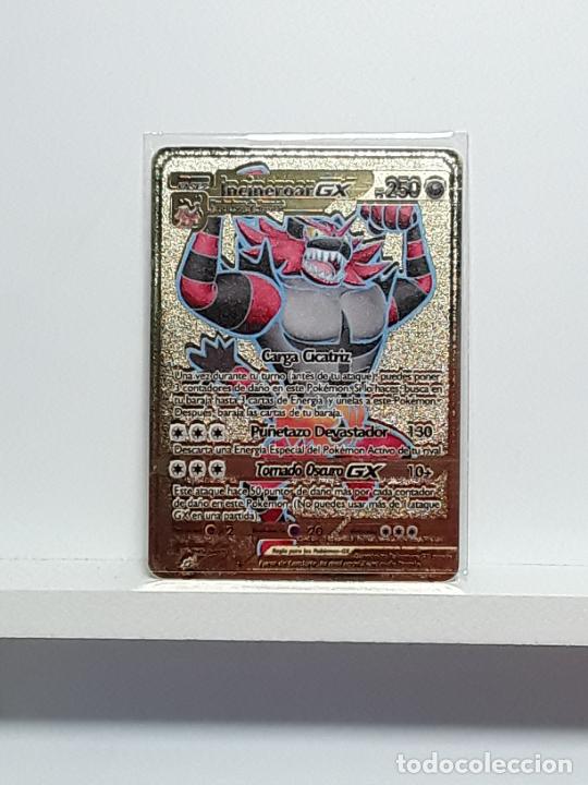 pokemon metal oro dorado incineroar gx ps 250 - Buy Antique stickers on  todocoleccion