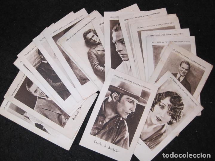 Coleccionismo cromos antiguos: CELEBRES ARTISTAS CINEMATOGRAFICOS-SERIE E COMPLETA 21 CROMOS-POLA NEGRI-MARY PICKFORD-(CR-3043)