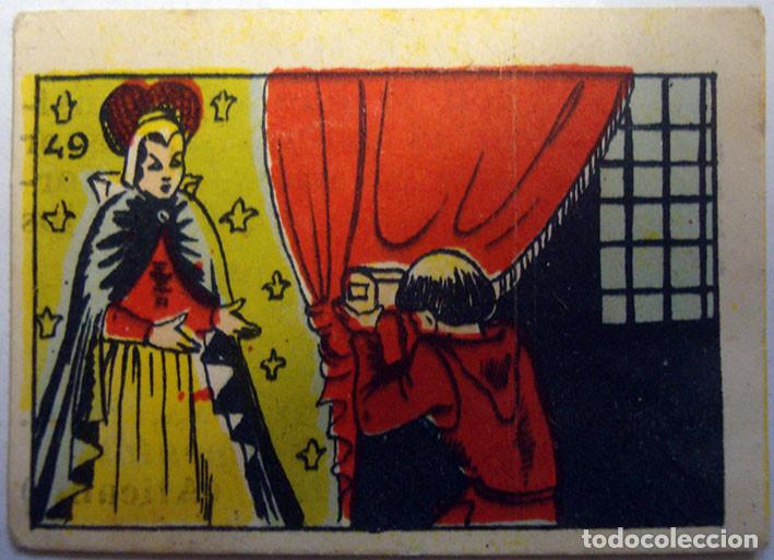 Coleccionismo Cromos antiguos: CROMO ALBUM PRODUCTOS BLANCANIEVES S.L. AZAFRANES Y CONDIMENTOS NOVELDA (ALICANTE) N&ordm; 49 (SIN PEGAR)
