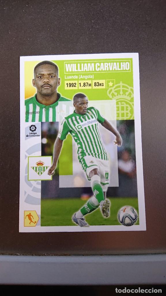 Colecionismo Cromos antigos: CROMO WILLIAM CARVALHO 12 A 12A BETIS LIGA 20 21 TEMP 2020 2021 ESTE PANINI NUNCA PEGADO