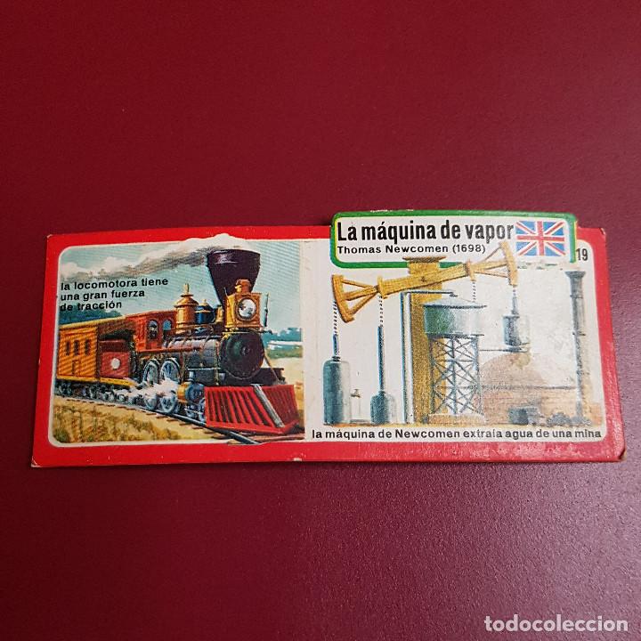 Coleccionismo Cromos antiguos: BIMBO - COLECCI&Oacute;N DE INVENTOS - 19 LA MAQUINA DE VAPOR