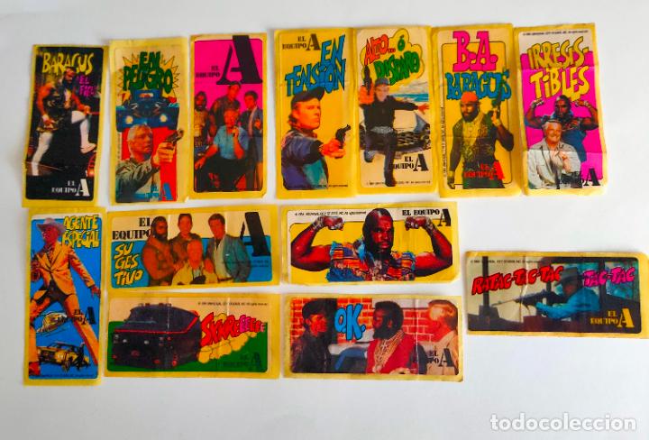 Colecionismo Cromos antigos: Trece cromos adhesivos Equipo A. Cicles 1984. Universal City Studios