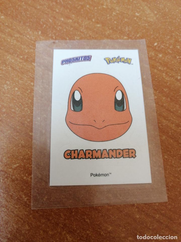 Coleccionismo Cromos antiguos: CROMO PEGATINA PHOSKITOS ( POKEMON CHARMANDER )NUEVO EN SU ENVOLTORIO DE 2022