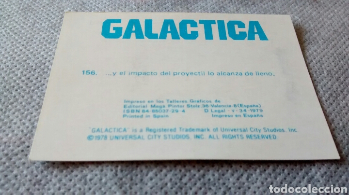 Coleccionismo cromos antiguos: GALACTICA, MAGA, CROMO 156 - Foto 2