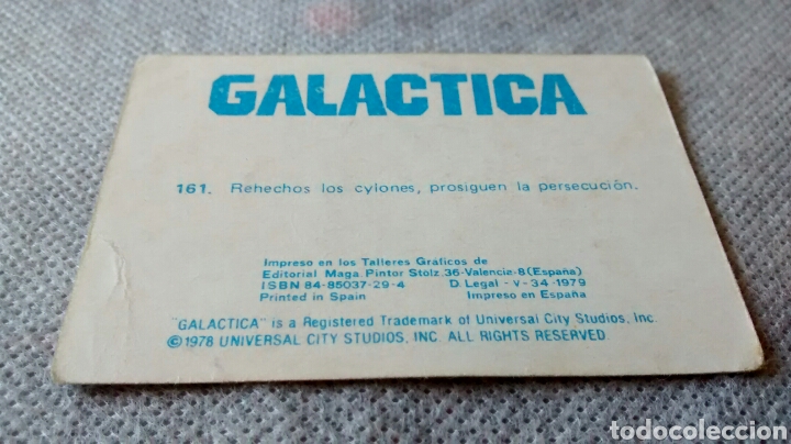 Coleccionismo cromos antiguos: GALACTICA, MAGA, CROMO 161 - Foto 2