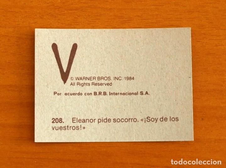Coleccionismo Cromos antiguos: Cromo n&ordm; 208 - De la serie de Televisi&oacute;n V Los Visitantes - Editorial Maga 1984 - Nunca pegado