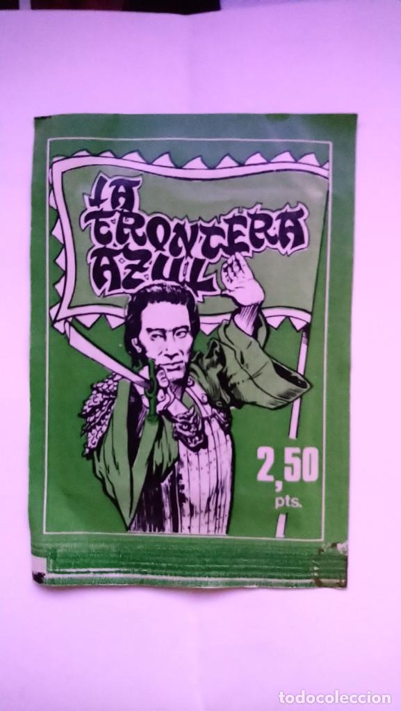Coleccionismo cromos antiguos: sobre sin abrir la frontera azul - Foto 1