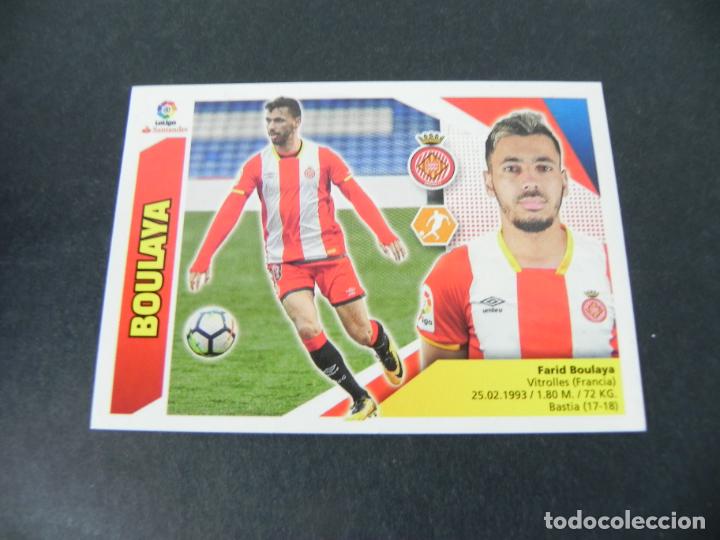 Coleccionismo Cromos antiguos: BOULAYA N&ordm; 13 A (GIRONA F.C.) LIGA 2017-2018