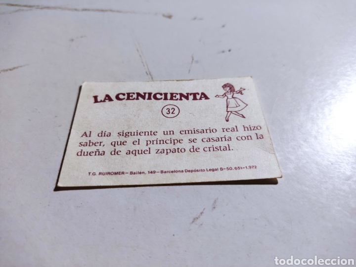 Coleccionismo cromos antiguos: Cromo la cenicienta n32 - Foto 2
